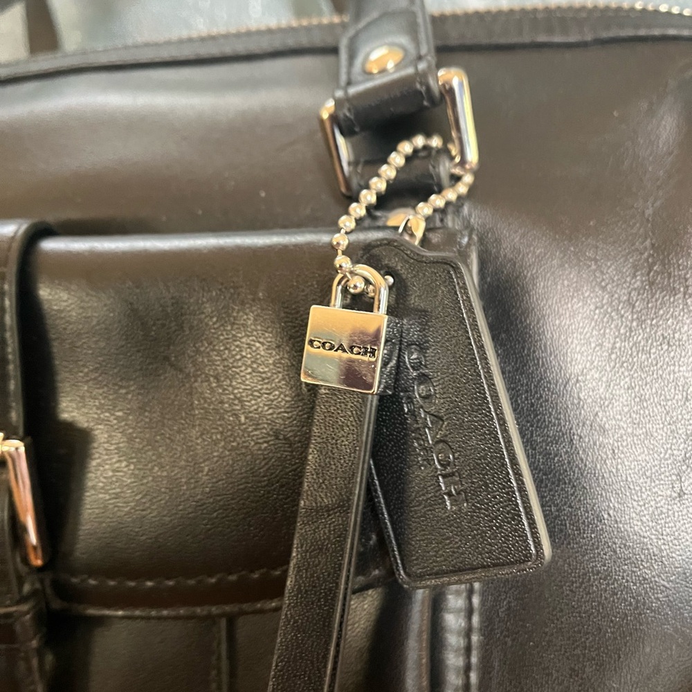 Coach Charlie Y2K Black Leather Satchel - Picture 6 of 7
